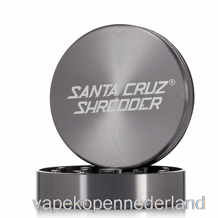Vape Nederland Santa Cruz Versnipperaar 2,75inch Groot 2-delige Molen Grijs (70mm)